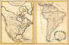 United States, North America and South America Map By Louisa H. Roys