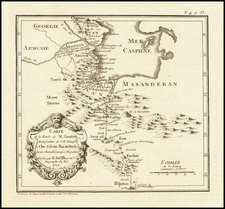 Persia & Iraq Map By Claude-August De Berey