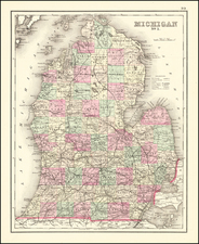 Michigan Map By R. Gray