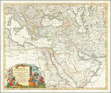 Imperium Turcicum in Europa, Asia, et Africa Regiones Proprias, Tributarias, Clientelares sicut et omens ejusdem . . .  By Johann Baptist Homann