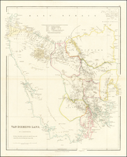 Australia Map By John Arrowsmith