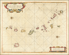 Caribbean and Other Islands Map By Arent Roggeveen / Jacobus Robijn