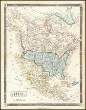 North America Map By Darton & Clark