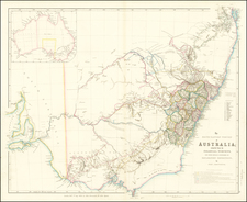 Australia Map By John Arrowsmith