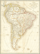 South America Map By Pierre Antoine Tardieu