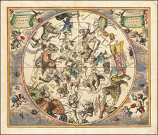 Celestial Maps Map By Andreas Cellarius