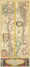 Russia and Ukraine Map By Willem Janszoon Blaeu