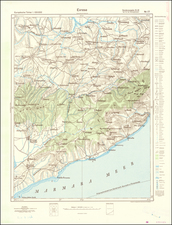 World War II and Greece Map By General Staff of the German Army