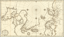 Polar Maps, Scandinavia, Iceland and Canada Map By J.F. Bernard