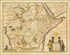 East Africa and West Africa Map By Willem Janszoon Blaeu