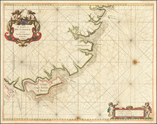 Brazil Map By Arent Roggeveen / Jacobus Robijn