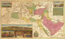 Turkey, Mediterranean, Middle East, Holy Land, Turkey & Asia Minor, Egypt, North Africa and Greece Map By Herman Moll