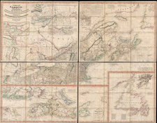 New England, Midwest and Canada Map By John Purdy