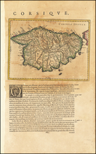 Corsica Map By Willem Janszoon Blaeu