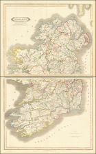 Ireland Map By Daniel Lizars