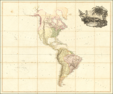 South America and America Map By Aaron Arrowsmith