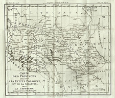 Europe, Poland, Russia and Baltic Countries Map By Louis Brion de la Tour