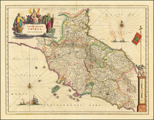 Northern Italy Map By Willem Janszoon Blaeu