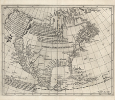 Southeast, North America and California as an Island Map By Henry Briggs