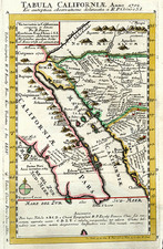 Southwest, Mexico, Baja California and California Map By Fr. Eusebio Kino