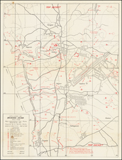 Japan and World War II Map By G-2 Section, 7th Division