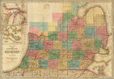 Michigan Map By John Farmer