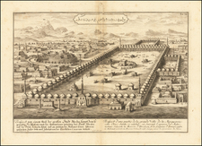 Arabian Peninsula Map By Johann Bernhard Fischer von Erlach