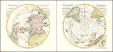 Southern Hemisphere, Polar Maps, Australia and New Zealand Map By Reiner & Joshua Ottens