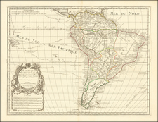 South America Map By Guillaume De L'Isle