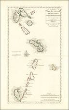 Caribbean and Other Islands Map By Henri Chatelain