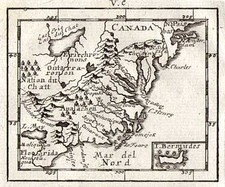 New England, Mid-Atlantic and Southeast Map By Johann Ulrich Muller