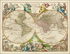 World and California as an Island Map By Jan Barend Elwe