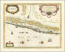 Chile Map By Henricus Hondius