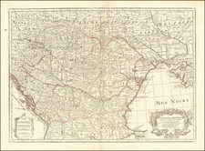 Hungary, Romania, Balkans, Bosnia & Herzegovina, Serbia & Montenegro and Bulgaria Map By Guillaume De L'Isle