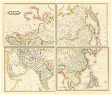 Asia Map By Daniel Lizars