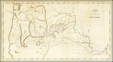 Plains, Kansas, Missouri, Nebraska, Colorado, Nevada, Rocky Mountains, Colorado, Idaho, Wyoming, Pacific Northwest, Oregon and California Map By Carey, Lea & Blanchard