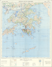 China and Hong Kong Map By Geographical Section, War Office (UK)