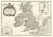 Europe and British Isles Map By Jean Janvier