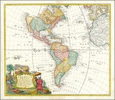 America Map By Homann Heirs / Johann Matthaus Haas