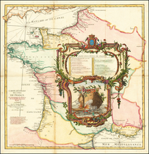 France Map By Louis Charles Desnos