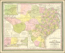 Texas Map By Thomas, Cowperthwait & Co.