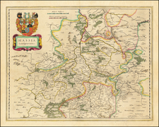 Germany Map By Willem Janszoon Blaeu