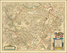 Europe and Mitteldeutschland Map By Willem Janszoon Blaeu