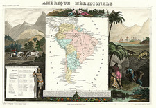 South America Map By Victor Levasseur