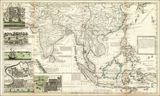 India and Southeast Asia Map By George Grierson