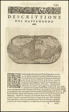 World Map By Tomasso Porcacchi