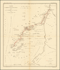 Carte  du Cordofan et du pays des Noubas Dressee par le R.P. Carcereri, missionre. apostolique d'apres ses voyages en 1871, 1872 et 1873.