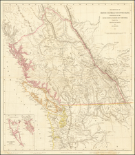Idaho, Montana, Pacific Northwest, Oregon, Washington and Canada Map By John Arrowsmith