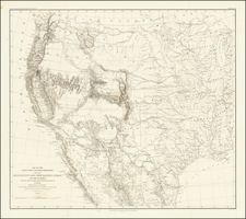 Texas, Plains, Southwest, Colorado, Utah, Rocky Mountains, Colorado, Utah and California Map By William Hemsley Emory