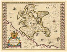 Europe and Netherlands Map By Willem Janszoon Blaeu